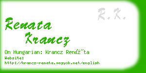 renata krancz business card